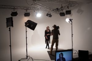 Backstage Produktion von Musikvideo in Mietstudio Leipzig